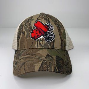 Shot Gun Shells Embroidered Trucker Camouflage/Tan Cap Snapback Mesh back NEW.